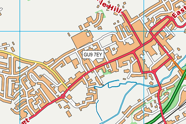GU9 7EY map - OS VectorMap District (Ordnance Survey)