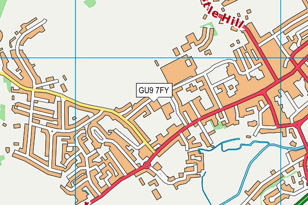 GU9 7FY map - OS VectorMap District (Ordnance Survey)