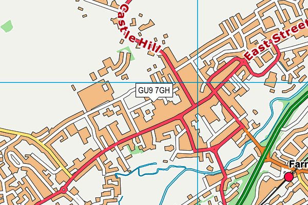 GU9 7GH map - OS VectorMap District (Ordnance Survey)