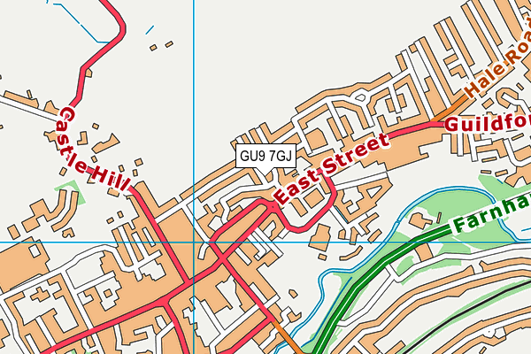 GU9 7GJ map - OS VectorMap District (Ordnance Survey)