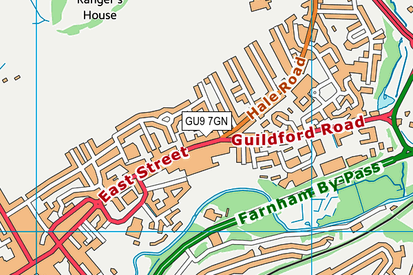 GU9 7GN map - OS VectorMap District (Ordnance Survey)