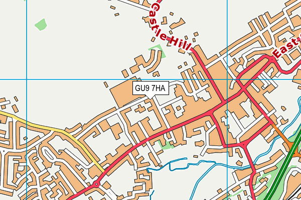 GU9 7HA map - OS VectorMap District (Ordnance Survey)