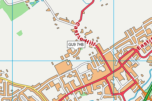 GU9 7HB map - OS VectorMap District (Ordnance Survey)