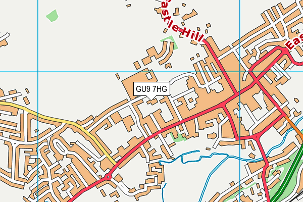 GU9 7HG map - OS VectorMap District (Ordnance Survey)