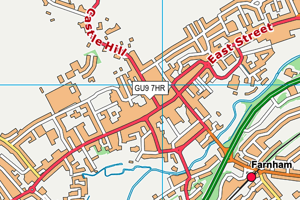 GU9 7HR map - OS VectorMap District (Ordnance Survey)