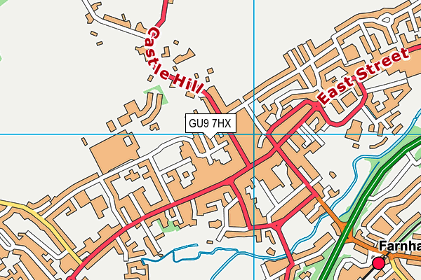 GU9 7HX map - OS VectorMap District (Ordnance Survey)