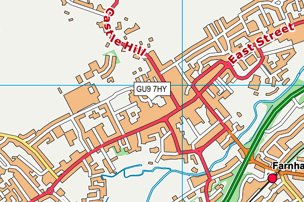 GU9 7HY map - OS VectorMap District (Ordnance Survey)