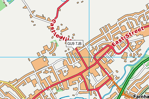 GU9 7JB map - OS VectorMap District (Ordnance Survey)