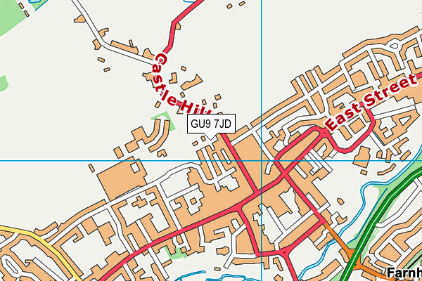 GU9 7JD map - OS VectorMap District (Ordnance Survey)