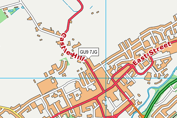 GU9 7JG map - OS VectorMap District (Ordnance Survey)