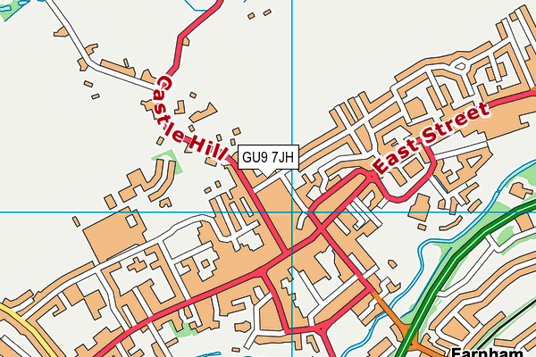 GU9 7JH map - OS VectorMap District (Ordnance Survey)