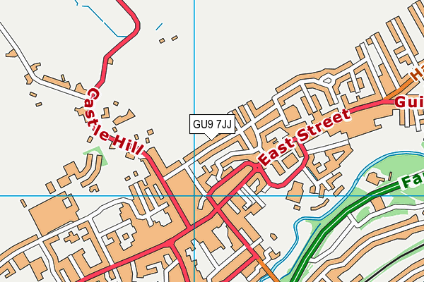 GU9 7JJ map - OS VectorMap District (Ordnance Survey)