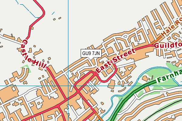 GU9 7JN map - OS VectorMap District (Ordnance Survey)