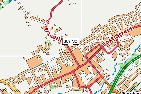 GU9 7JQ map - OS VectorMap District (Ordnance Survey)