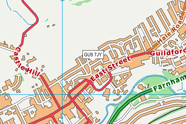 GU9 7JY map - OS VectorMap District (Ordnance Survey)