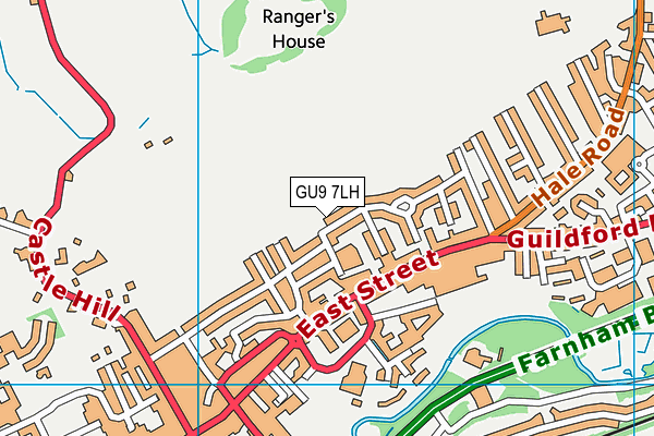 GU9 7LH map - OS VectorMap District (Ordnance Survey)