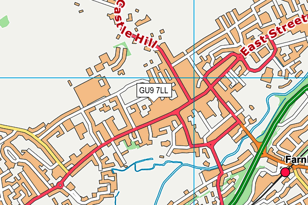 GU9 7LL map - OS VectorMap District (Ordnance Survey)