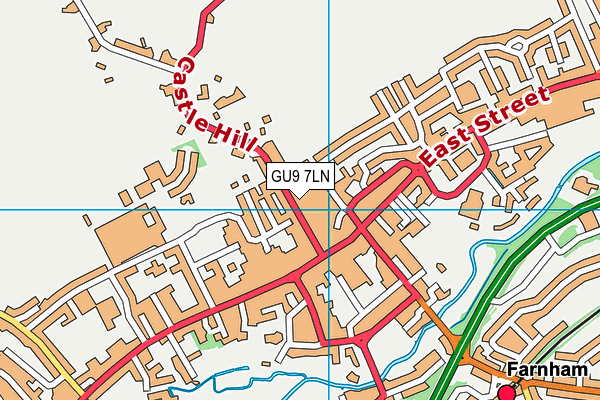 GU9 7LN map - OS VectorMap District (Ordnance Survey)