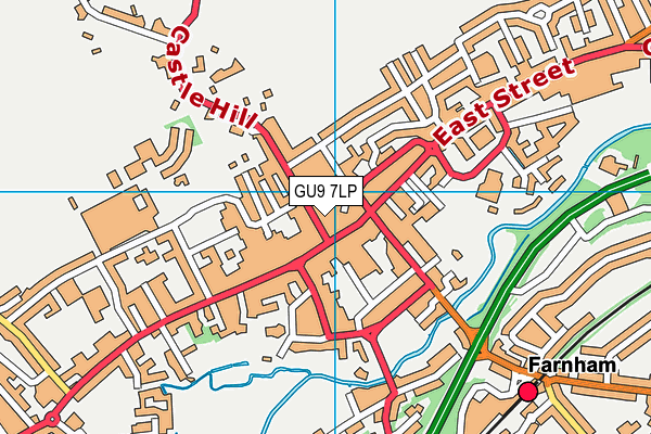 GU9 7LP map - OS VectorMap District (Ordnance Survey)