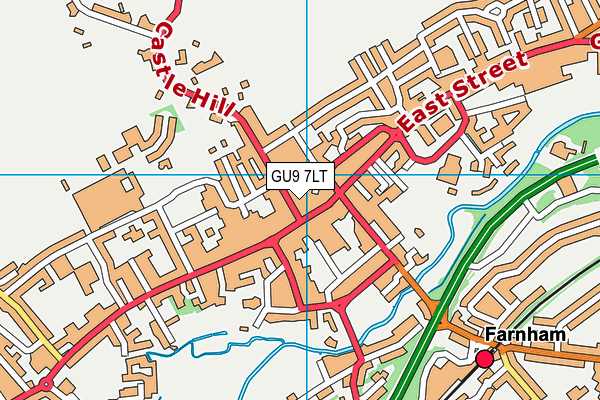 GU9 7LT map - OS VectorMap District (Ordnance Survey)