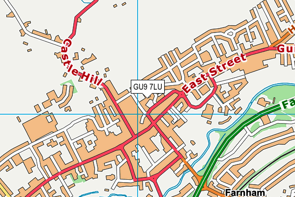 GU9 7LU map - OS VectorMap District (Ordnance Survey)