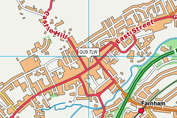 GU9 7LW map - OS VectorMap District (Ordnance Survey)