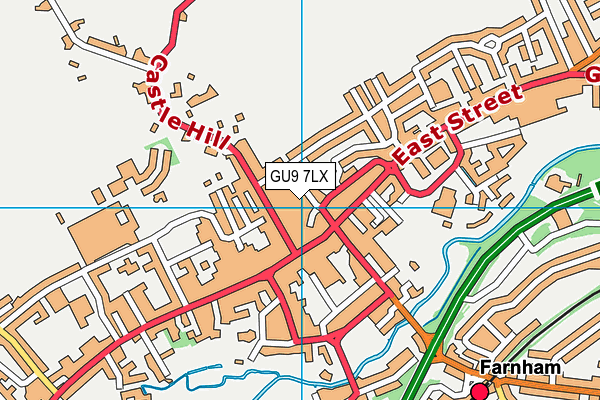 GU9 7LX map - OS VectorMap District (Ordnance Survey)