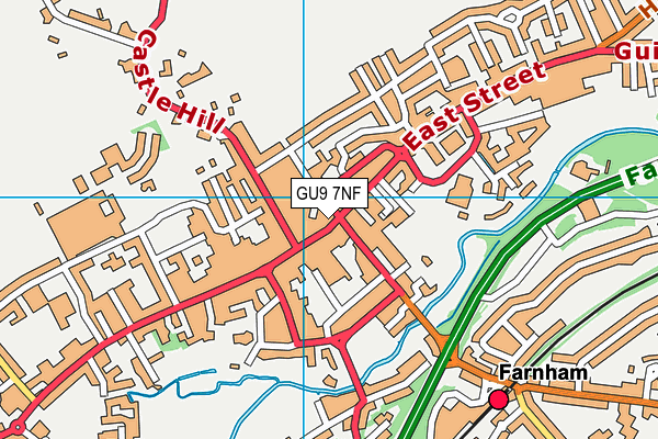 GU9 7NF map - OS VectorMap District (Ordnance Survey)