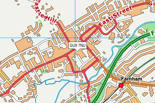 GU9 7NU map - OS VectorMap District (Ordnance Survey)