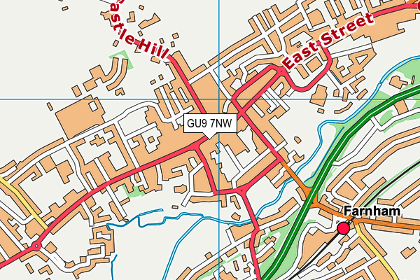 GU9 7NW map - OS VectorMap District (Ordnance Survey)