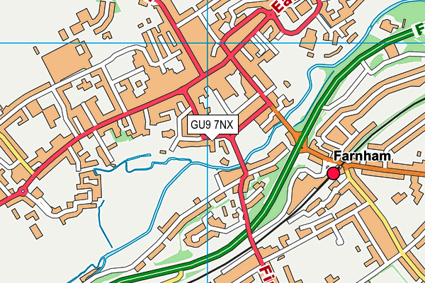 GU9 7NX map - OS VectorMap District (Ordnance Survey)