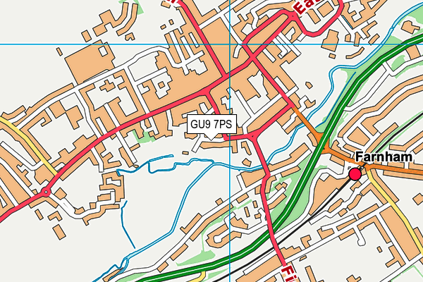 GU9 7PS map - OS VectorMap District (Ordnance Survey)