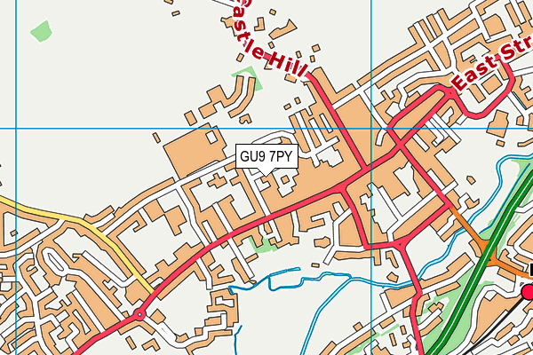 GU9 7PY map - OS VectorMap District (Ordnance Survey)