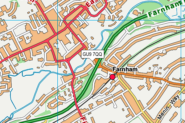 GU9 7QQ map - OS VectorMap District (Ordnance Survey)