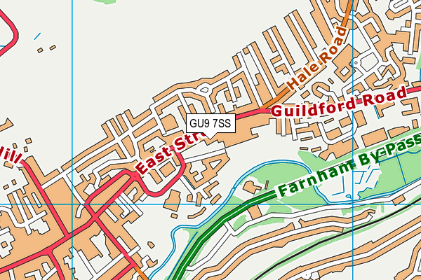 GU9 7SS map - OS VectorMap District (Ordnance Survey)