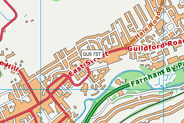 GU9 7ST map - OS VectorMap District (Ordnance Survey)