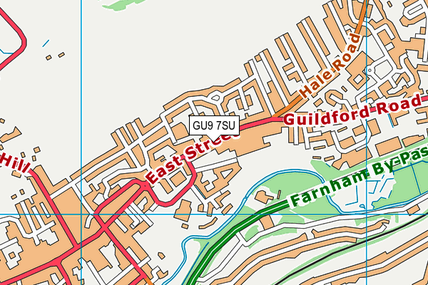 GU9 7SU map - OS VectorMap District (Ordnance Survey)