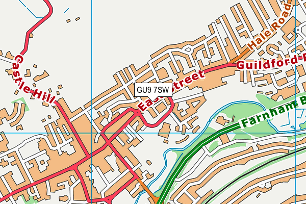 GU9 7SW map - OS VectorMap District (Ordnance Survey)