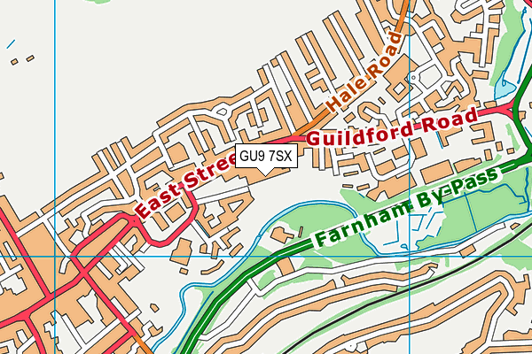 GU9 7SX map - OS VectorMap District (Ordnance Survey)