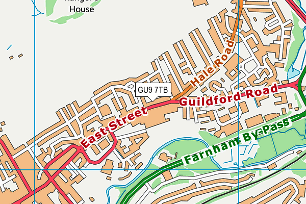 GU9 7TB map - OS VectorMap District (Ordnance Survey)