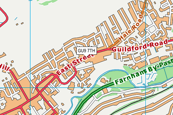 GU9 7TH map - OS VectorMap District (Ordnance Survey)