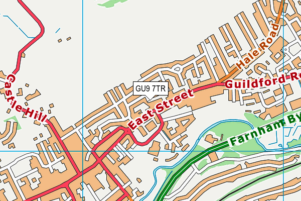 GU9 7TR map - OS VectorMap District (Ordnance Survey)