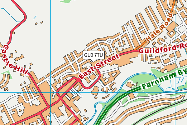 GU9 7TU map - OS VectorMap District (Ordnance Survey)