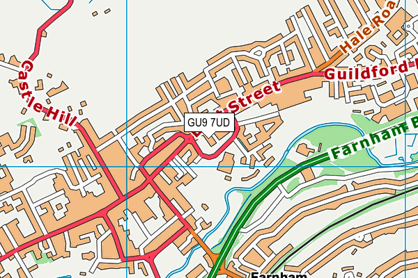 GU9 7UD map - OS VectorMap District (Ordnance Survey)