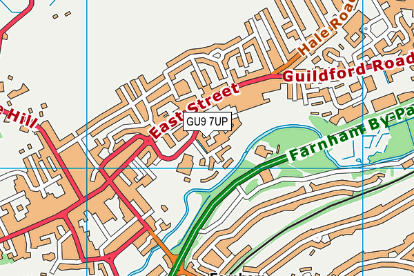 GU9 7UP map - OS VectorMap District (Ordnance Survey)