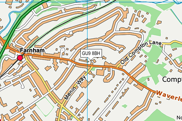 GU9 8BH map - OS VectorMap District (Ordnance Survey)