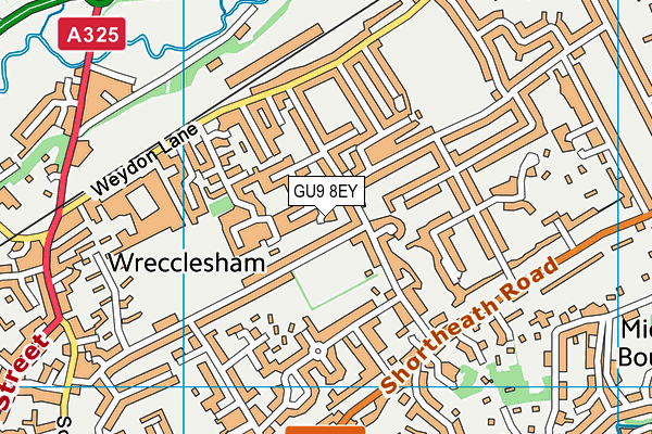 GU9 8EY map - OS VectorMap District (Ordnance Survey)