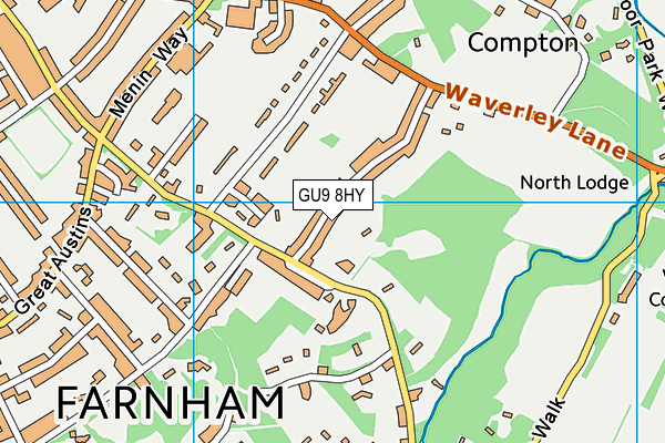 GU9 8HY map - OS VectorMap District (Ordnance Survey)