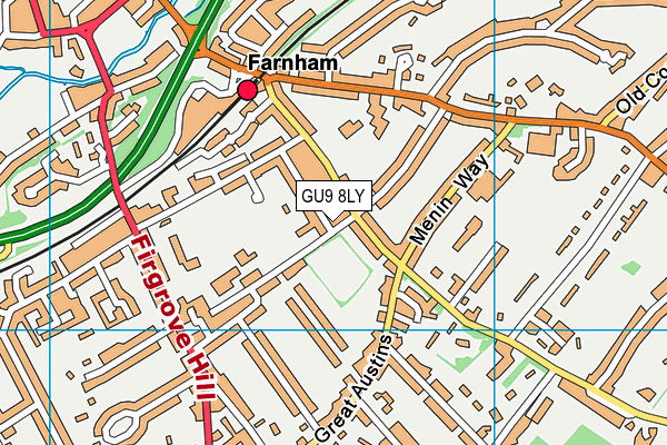 GU9 8LY map - OS VectorMap District (Ordnance Survey)