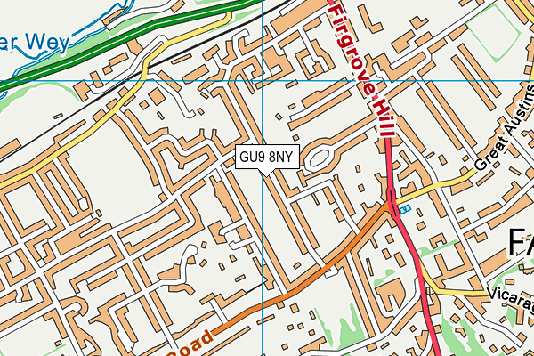 GU9 8NY map - OS VectorMap District (Ordnance Survey)